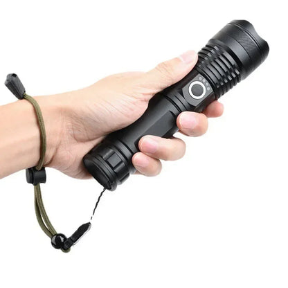 Rechargeable Flashlights High Power LED Tactical Flashlight Super Bright Handheld Hunting Torch Light for Emergency Hiking