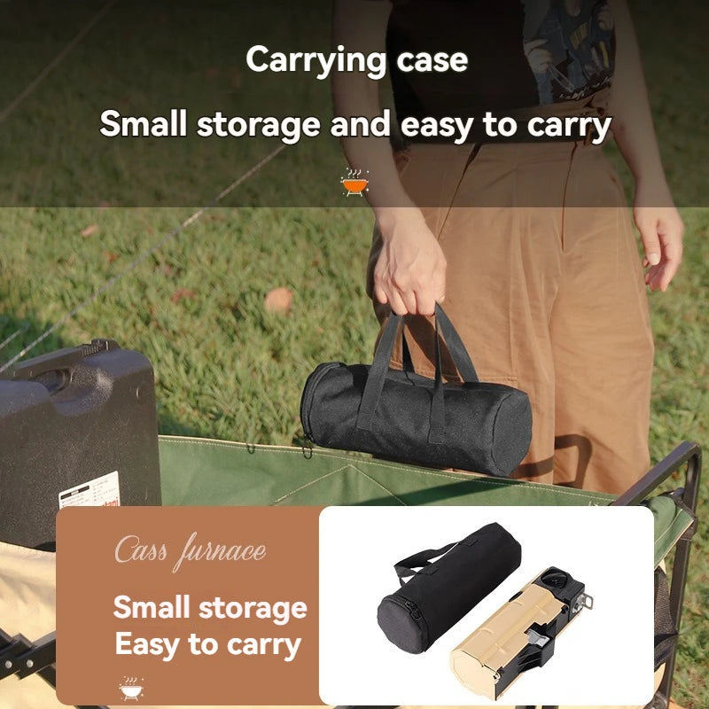 2600W Portable Folding Stove Camping Gas Stove Outdoor Hiking BBQ Travel Cooking Grill Cooker Cassette Gas Burner