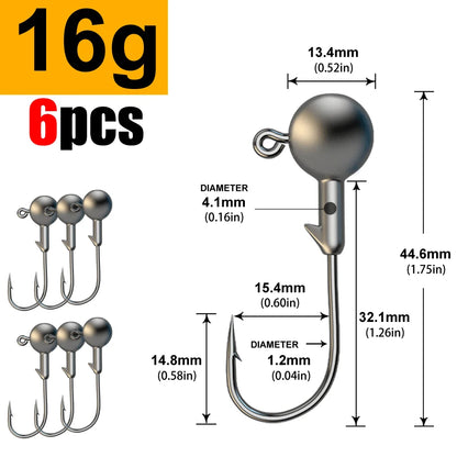 MrLurion Jig Head Hooks (1g-28g)