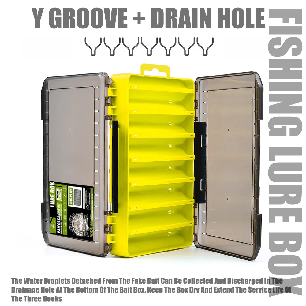 SAMOLLA 14-Compartment Tackle Box