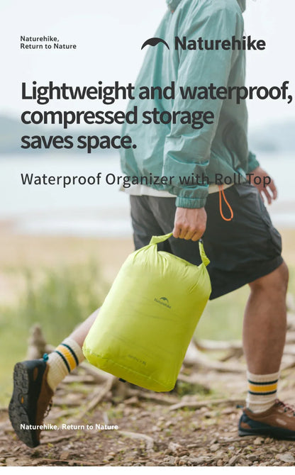 Naturehike Rolled Storage Bag Outdoor Travel Hiking Lightweight Waterproof Vacuum Compression Dispenser Bags Portable Organizer