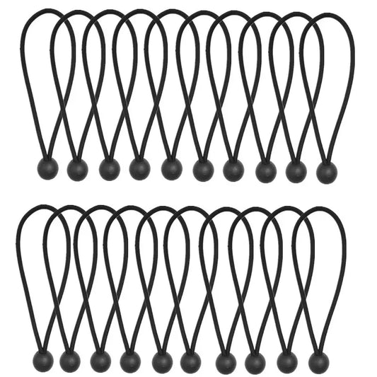 Outdoor Elastic Ball Rope Bungee Cords Portable Tent Fixing Tarpaulin Awning Canopy Heavy Duty Tarp Tie Down for Shelter Cargo