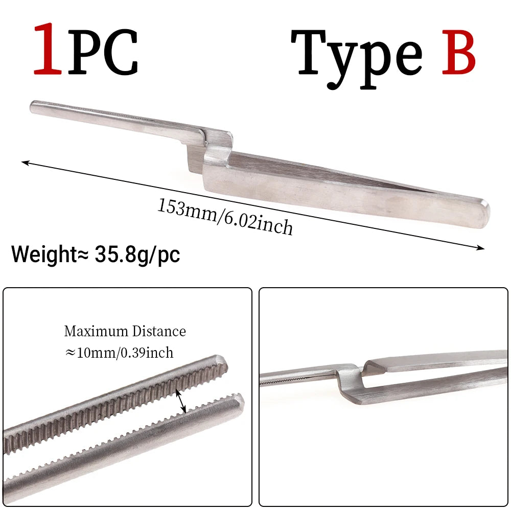ICERIO Stainless Steel Hackle Pliers