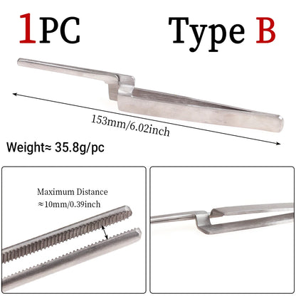 ICERIO Stainless Steel Hackle Pliers