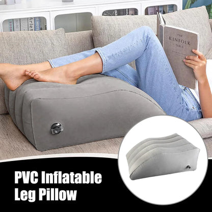 Inflatable Leg Pillow Foot Pillow Elevation Leg Pillows For Travel Camping Sleeping Wedge Pillow Knee Cushion PVC Portable