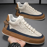 Men’s Platform Sneakers 2025 – Vulcanized Casual Running Shoes for Men (Large Sizes 39-46)