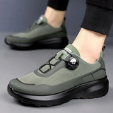 Men’s Outdoor Sneakers 2025 – Thick Sole Breathable Casual Hiking Shoes