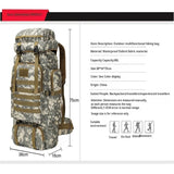 Large Capacity Multifunctional Travel Bag Camouflage Mountaineering Bag Expanding Hiking Bag