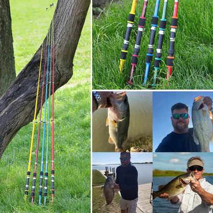 Sougayilang 1.8M Telescopic Rod M Power Children Fishing Rod Fiberglass Material Durable Spinning Fishing Rod Carp Feeder Rod