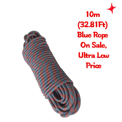 Rope Outdoor Rope 5-50m Wear Resistant 9mm Diameter High Strength Load-bearing Capacity 700 Kg Hiking Accessory Tool