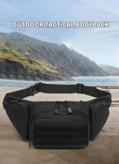 Tactical Multi-function Waist Pack Fanny Packs for Men Nylon Shoulder Hiking Mobile Phone Bag Sports High-capacity Waist Bag