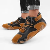 Men’s Waterproof Hiking Boots – Scratch & Wear-Resistant Outdoor Shoes for Golf, Riding, Business & Motorcycle Style