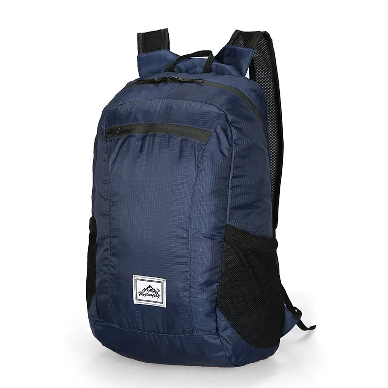 Outdoor camping, mountain climbing, cycling, travel sports backpack, neutral style, large capacity foldable storage,