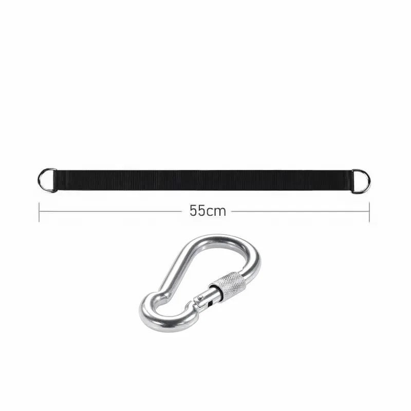 Outdoor Tree Swing Straps 200kg Heavy Duty Hook Ring Hanging Belt Connecting Belt for Hammock Punching Bag Swing Horizontal Bar