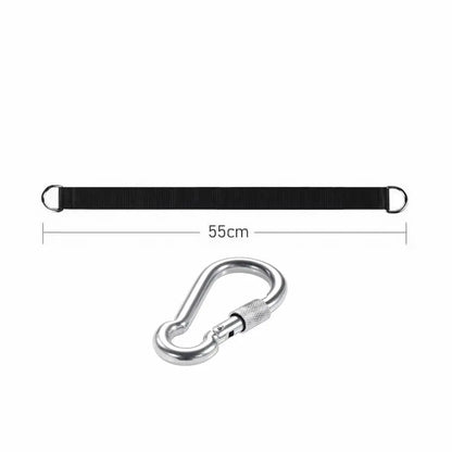 Outdoor Tree Swing Straps 200kg Heavy Duty Hook Ring Hanging Belt Connecting Belt for Hammock Punching Bag Swing Horizontal Bar