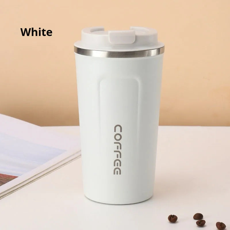 380/510ML Stainless Steel Car Thermal Cup Coffee Cup  for Outdoor Sports Cold and Heat Thermal Mug Tumbler Insulated Flask Water