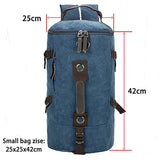 Men’s Canvas Travel Backpack – Large Capacity Mountaineering & Shoulder Bag
