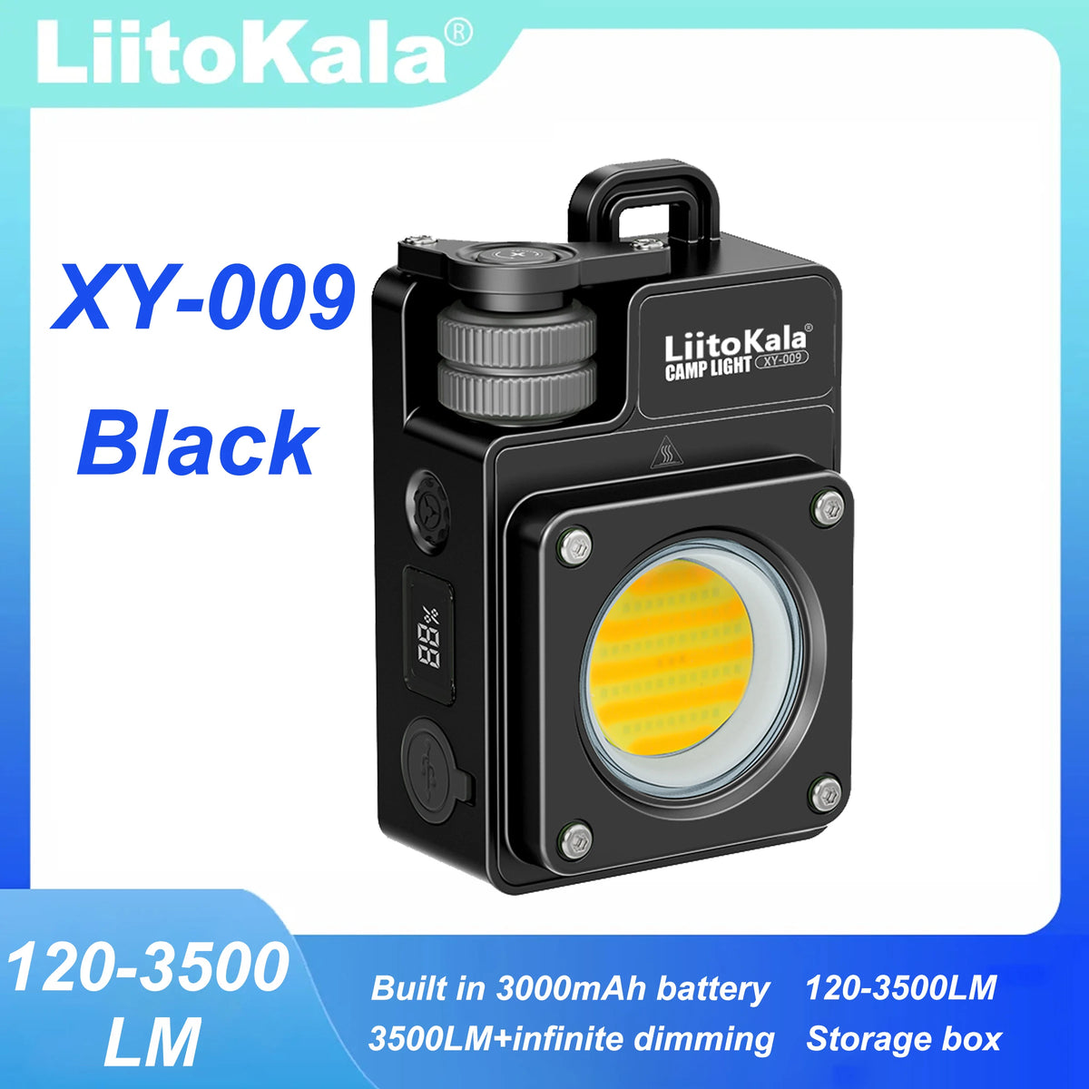 LiitoKala XY-009 Portable Rechargeable LED Camping Light Multi-Functional Carry-On Outdoor Activity Long Life
