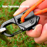 Tent Rope Tightener Camping Aluminum Alloy Ropes Buckle Tent Cord Adjuster Outdoor Survival Tools Ratchet Hangers Tent Suppies