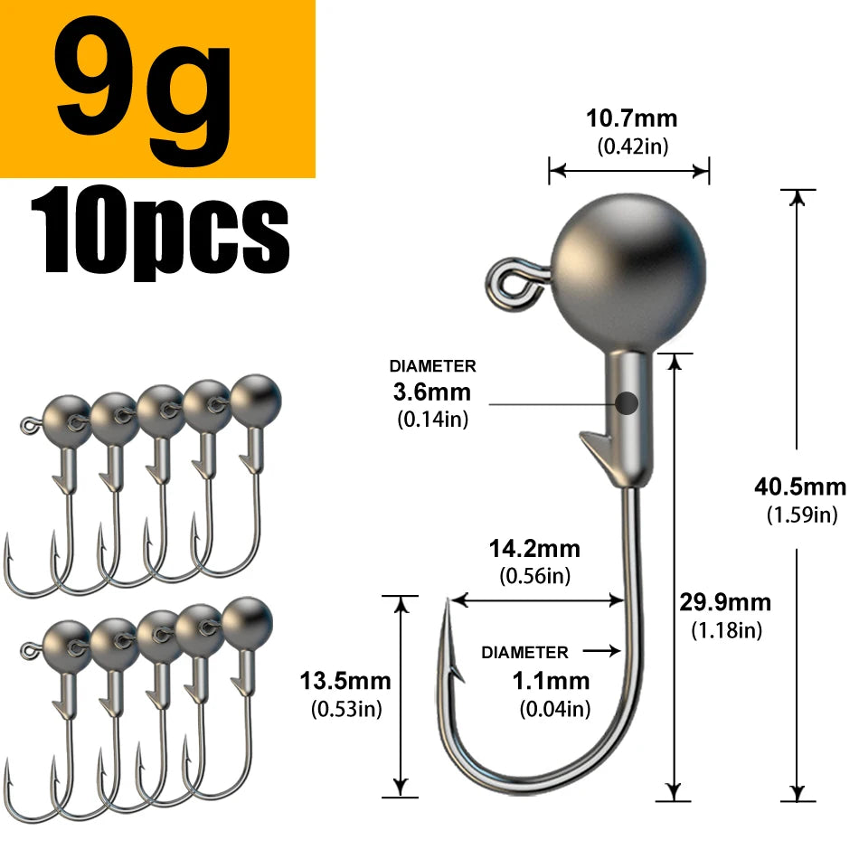 MrLurion Jig Head Hooks (1g-28g)
