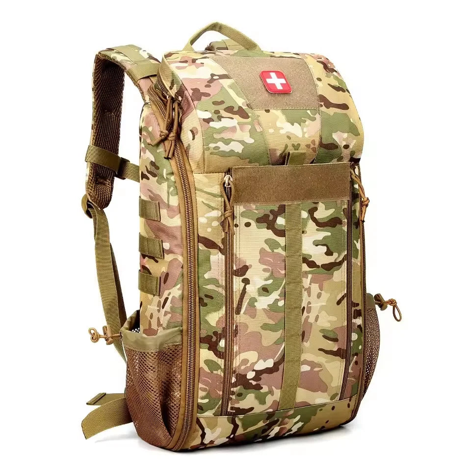 Outdoor Medical Backpack Large Capacity Camping Mountaineering Backpack Emergency Bag Multi-functional Tactical Storage Bag