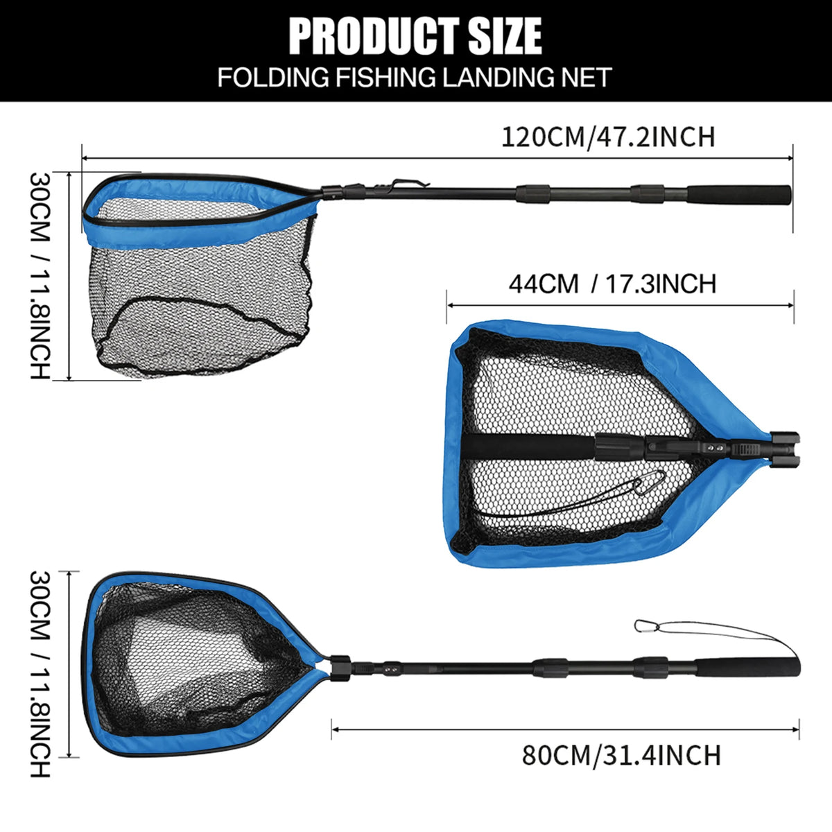 Aluminum Telescoping Landing Net (55-190cm)