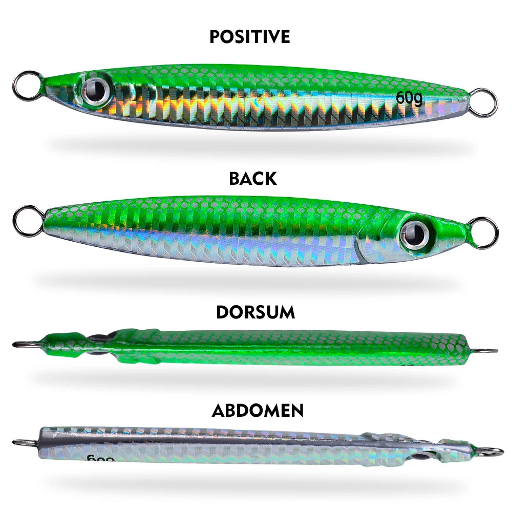 PRO BEROS 3D Eye Metal Jigs (5 Pack)