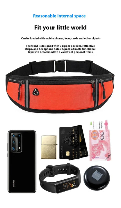 Causal Waist Pack Waterproof Sport Bag Women Men Multifunctional Running Waist Bag Fashion Phone Bag Chest Bags Women Handbag
