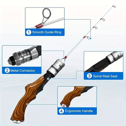 Ultralight Plug-In Ice Fishing Rod