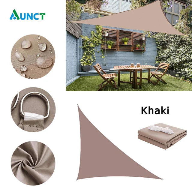 Waterproof Sun Shelter Triangle Sunshade Protection Outdoor  Cover Garden Patio Pool Shade Sail Awning Camping Sun Shade 420D