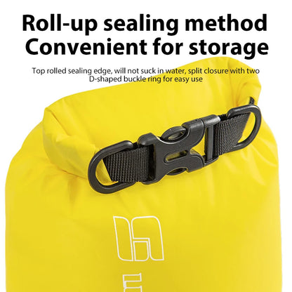 3/8/12/15/25/35/75L Waterproof Dry Bag Sack Ultralight Drifting Swimming Clothes Storage Bag for Camping Boating Hiking Rafting