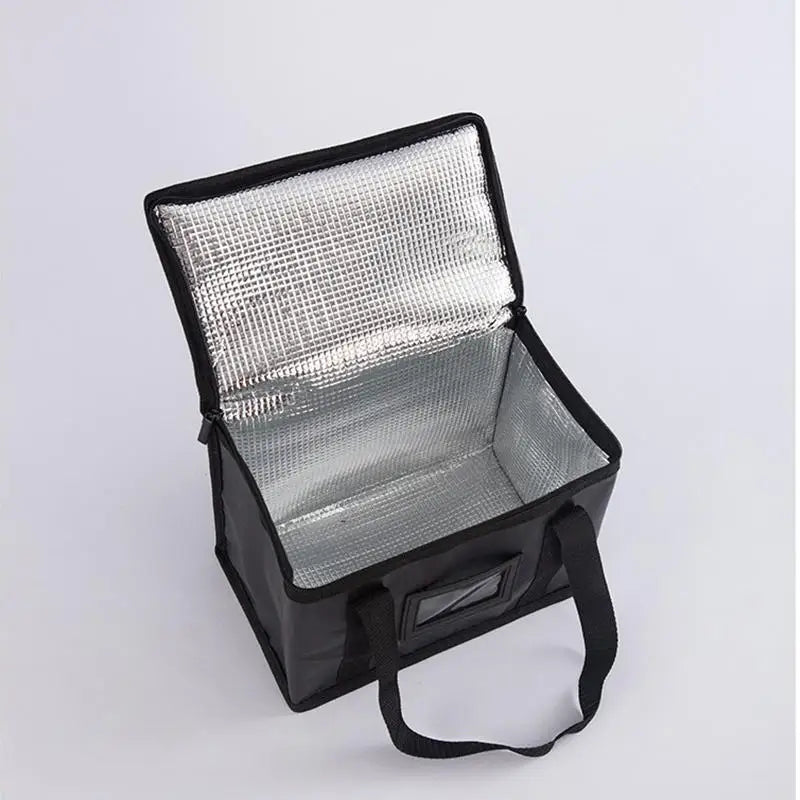 1pc Large Insulated Picnic Bags, Thermal Food Cooler Tote for Outdoor Camping Beach, Leakproof Portable Cooler Bag with Zipper