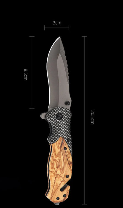 Stainless Steel Folding Knife High Hardness Camping Survival Multi-Functional Portable Mini Knife Fruit Knife