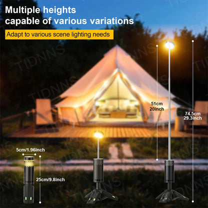 10000mAh Camping Light USB Rechargeable LED Emergency Lamp Outdoor Portable Lanterns with Magnetic Flashlight for BBQ Tents