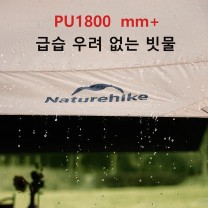 Naturehike Camping Sun Shelter Summer 10-12 Person Awning 17㎡ Sunshade Ourdoor Park Beach Tent Tarp Vinyl Coating Canopy