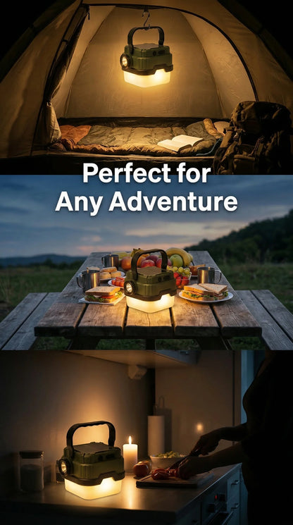 Solar Powered Camping Lantern with Ultra Long Battery Life for Outdoor Tent Emergency Lighting Home Use