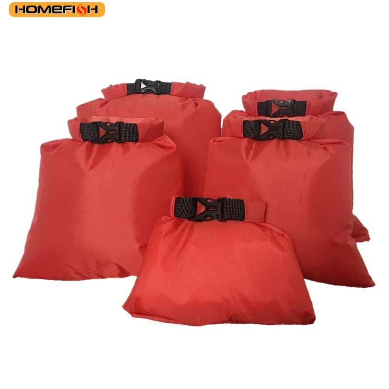 HOMEFISH 5pcs Waterproof Dry Bag For Camping Drifting Hiking Swimming Rafting Kayaking River Trekking Bags