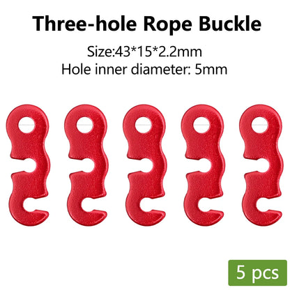 Aluminum S-Type Rope Buckles – Adjustable, 5 or 10 Pack