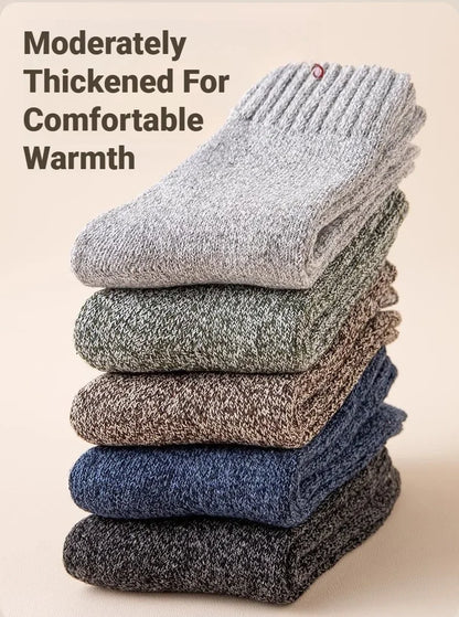 3 Pairs Men's Socks Winter Thick Towel Man's Outdoor Sports Long Socks Cold Resistant Frost Proof Snow Socks For Man Gift 39-44