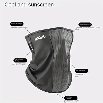 Cycling Masks Headwear Bandana Head Wrap Face Scarf Mask Neck Balaclava Breathable Light Cool Wind  Outdoor Hiking Ice Silk Mask