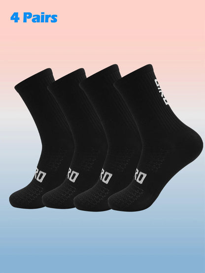 4 Packs Sports Cycling Socks Colorful Anti Smell Ankle Running Athletic Socks, Suitable for Cycling, Running, Hiking Sport, Gym,