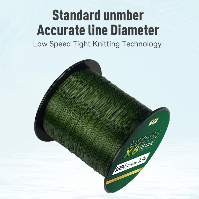 LEYDUN 8 Strand PE Braided Line 500m