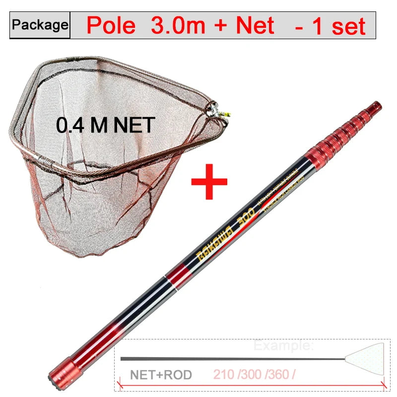 JOSBY Carbon Folding Landing Net 3-4m