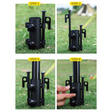 Canopy Tarp Camp Pole Fixer Tent Accessories Camping Supplies Equipment Support Rod Fixing Tube Outdoor Fixture Accessories