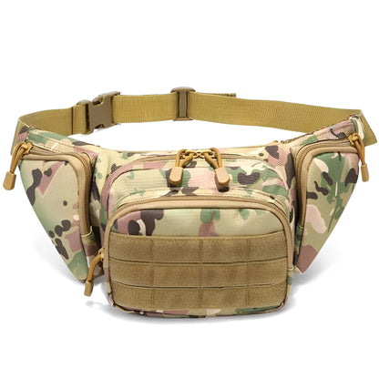 Tactical Multi-function Waist Pack Fanny Packs for Men Nylon Shoulder Hiking Mobile Phone Bag Sports High-capacity Waist Bag
