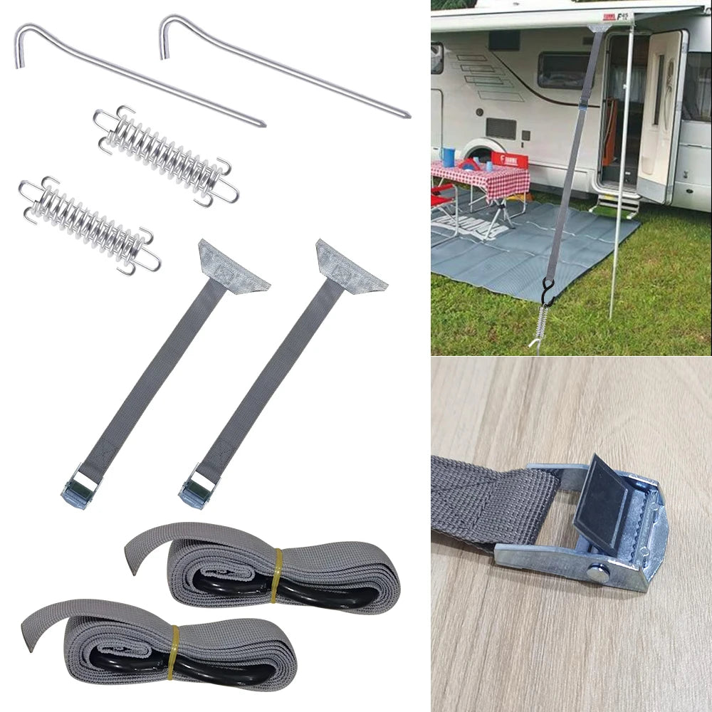 For Fiamma Thule Storm Straps Tensioner Awning Tie Down Caravan Motorhome Green Any Combination RV Parts  Accessories