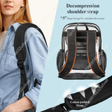 PACKISM Clear Backpack for School - 17 inch Large Heavy Duty Clear Bookbag, See Through PVC Backpacks (for age 12 above)