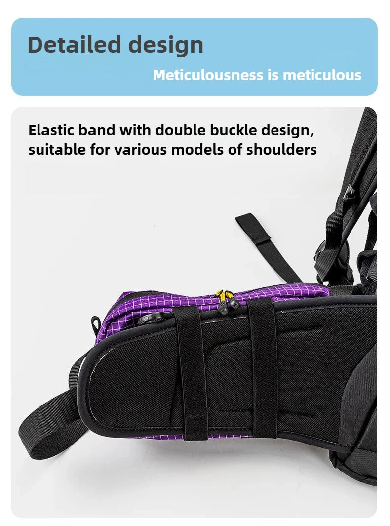 HIKEMAN Dyneema Fiber Waist Pack 1.1L Waterproof UrltraLight Multi Pocket for Cycling Running Hiking Camping Outdoor Sports