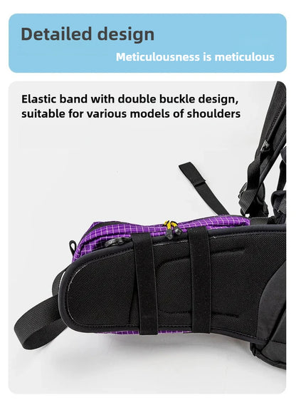HIKEMAN Dyneema Fiber Waist Pack 1.1L Waterproof UrltraLight Multi Pocket for Cycling Running Hiking Camping Outdoor Sports
