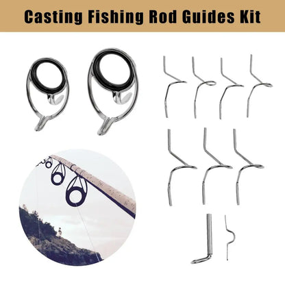Fly Rod Guide Building Set for 9ft 4-6WT (11 Pieces)
